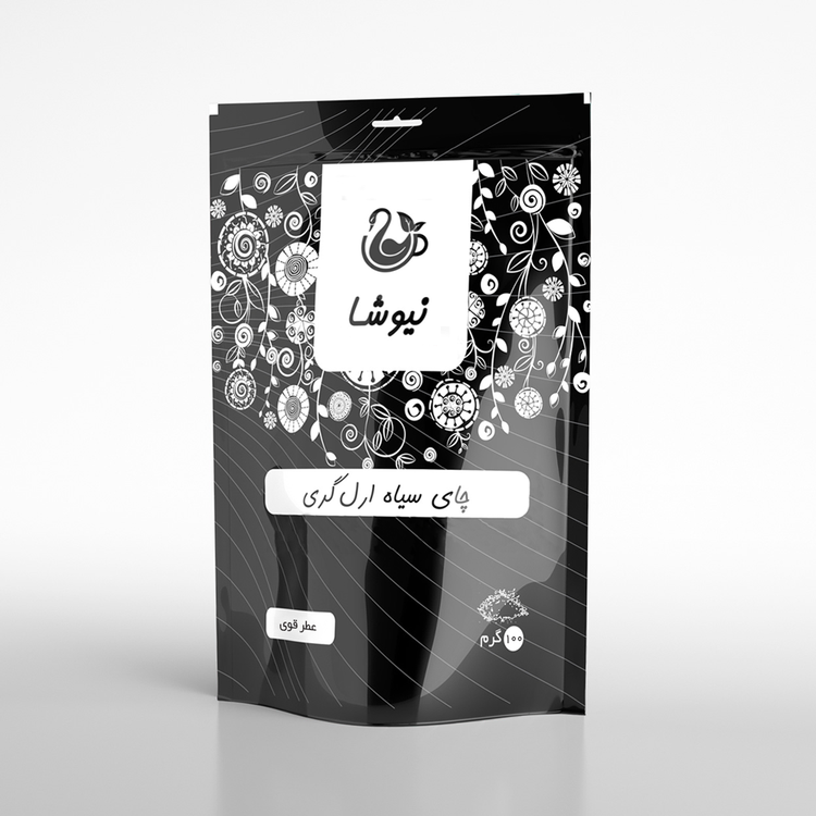 چای سیاه ارل گری عطر قوی 100 گرمی نیوشا